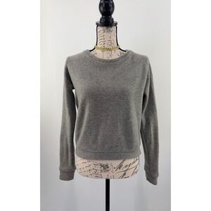 B41 The Elder Statesman Cashmere Sweatshirt XS Heather Gray Crew Neck Knit